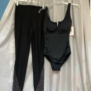 Ann Cole black swimsuit combo